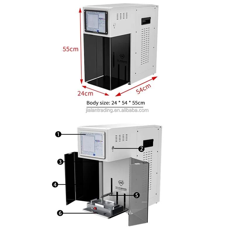 2023 New TBK958Z 3W UV Light laser suitable for iPhone front rear Back glass cover removal Printing machine frame separator