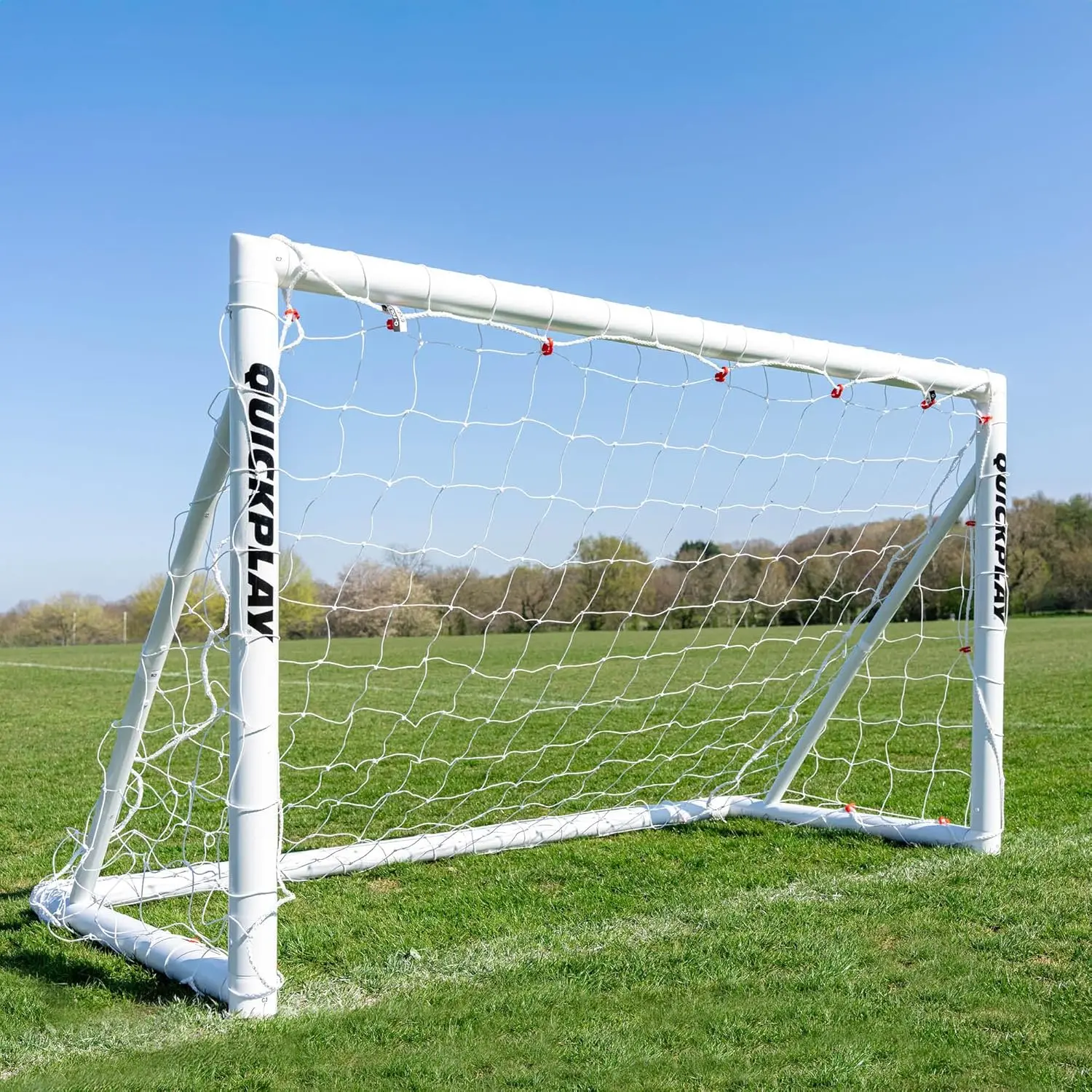 

30-Second Folding Soccer Goal | Portable uPVC Design for Easy Backyard Setup | Durable for All Ages