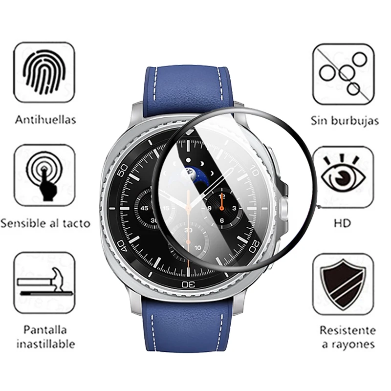 Screen Protector Film For Samsung Galaxy Watch 8 44mm 40mm Full Coverage Cover For Galaxy 8 Classic 46mm Accessories Not Glass