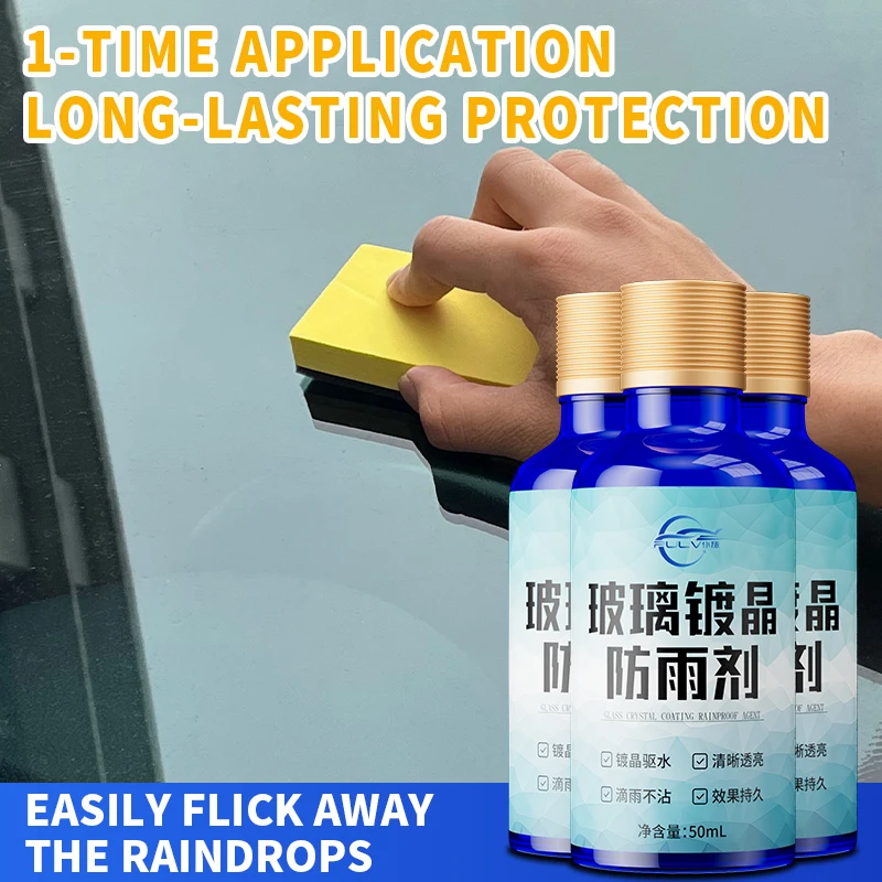 

50ML Rainproof Crystal Coating Agent for Car Windshield Waterproof Rainproof Agent Glass Cleaner