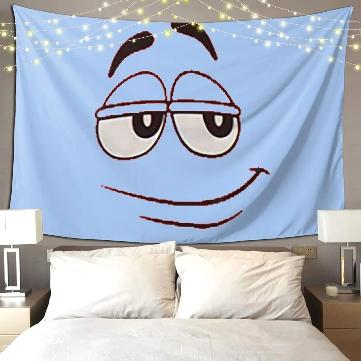 

M And M Candy Character Tapestry Art Wall Hanging Aesthetic Home Decoration Tapestries for Living Room Bedroom Dorm Room