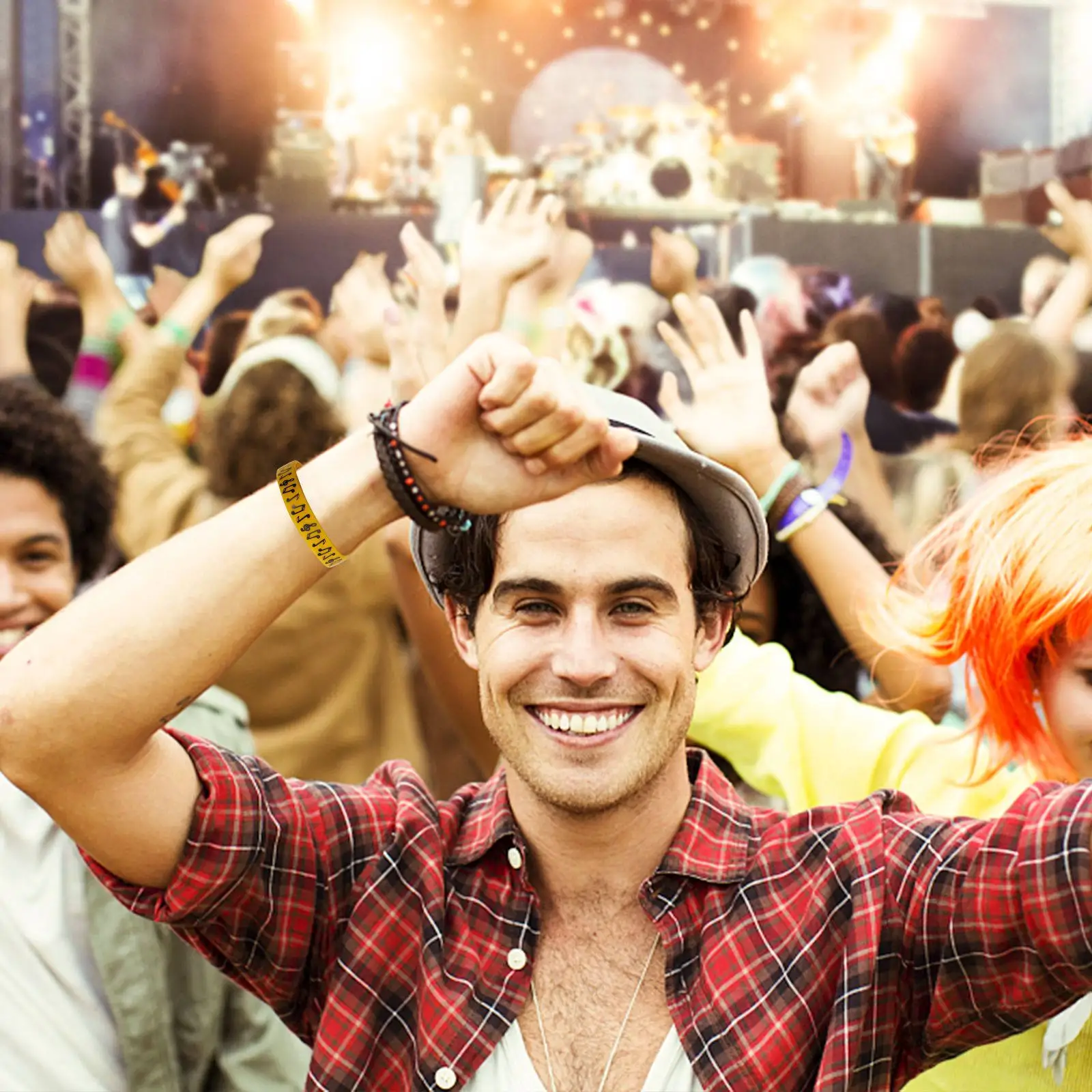 

10 шт. силиконовых браслетов с нотами для музыкальных фестивалей, удобные, не раздражающие кожу, декоративные ремешки для EDM-концертов