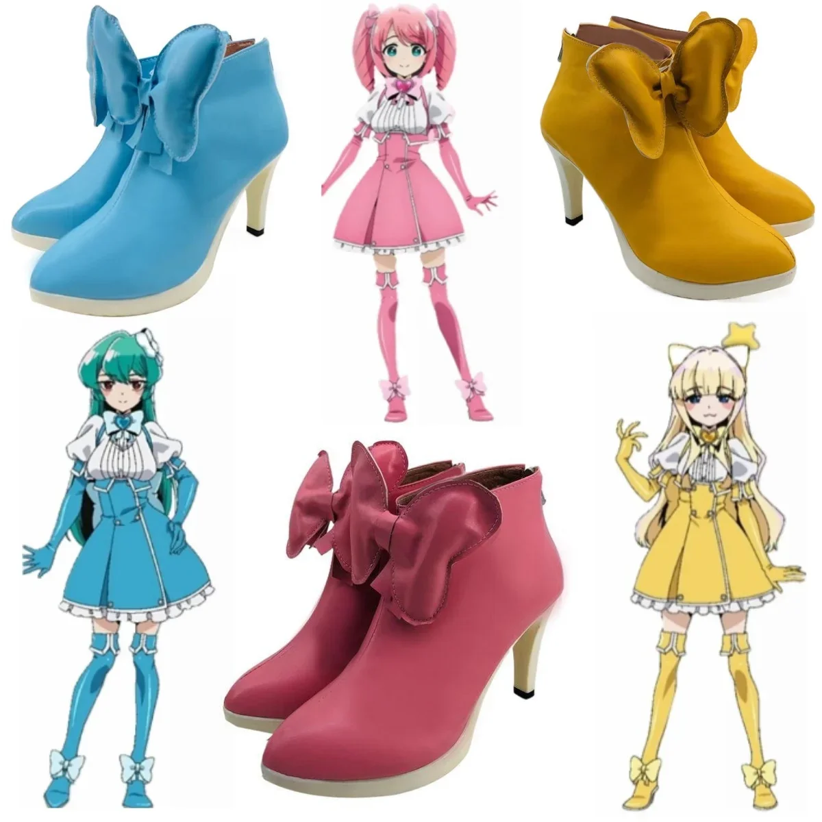 

Anime Gushing Over Magical Girls Tenkawa Kaoruko Magia Sulfur Minakami Sayo Magia Azure Hanabishi Haruka Cosplay Shoes Custom