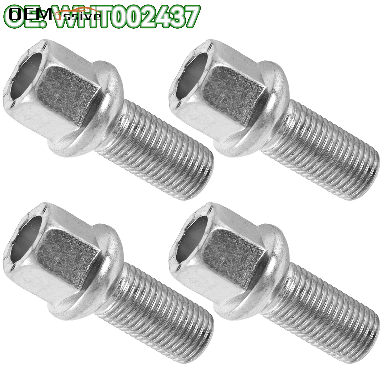 4x Car Wheel Bolts Lug Nuts WHT002437 431601139A For VW Beetle Golf Jetta Audi A5 A7 Q2 Skoda Fabia M14x1.5 28mm Thread Radius