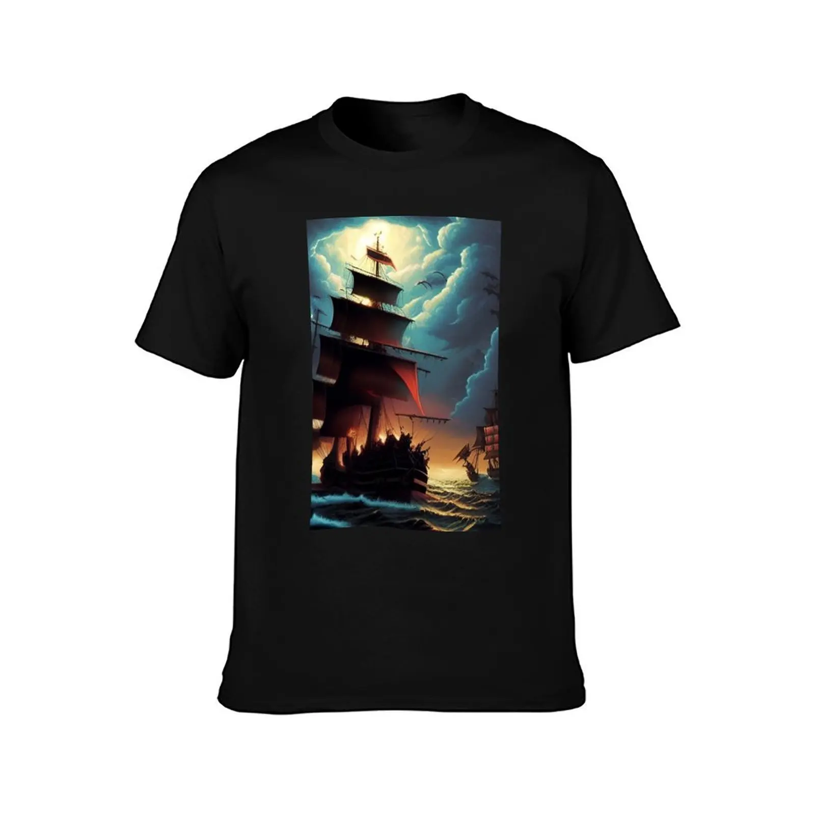 Pirate's Eye of the Storm T-Shirt man t shirt cotton T-Shirt