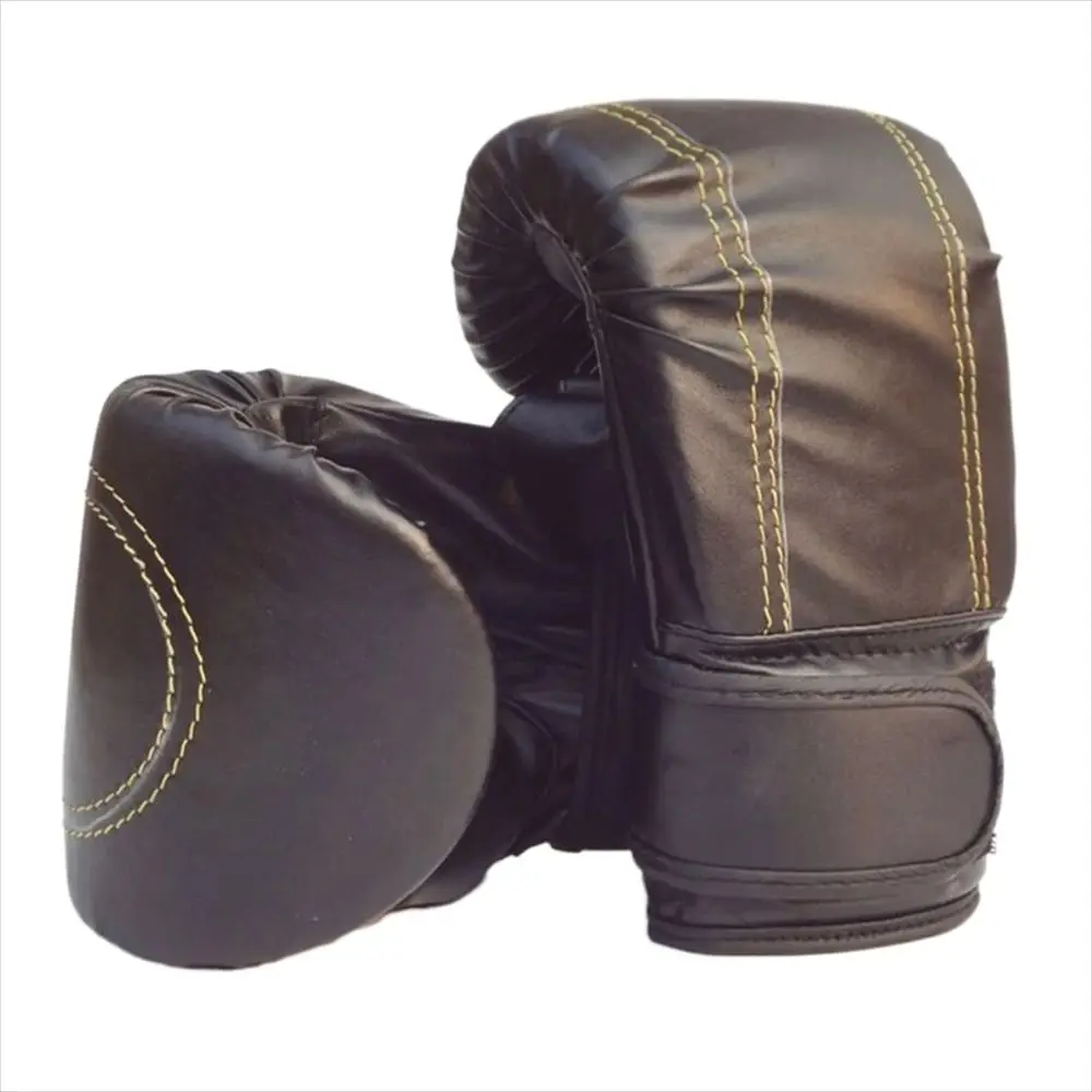 PU Leather Boxing Gloves Breathable Black Red Boxing Gloves Men Sponge Boxing Training Gloves Men and Women