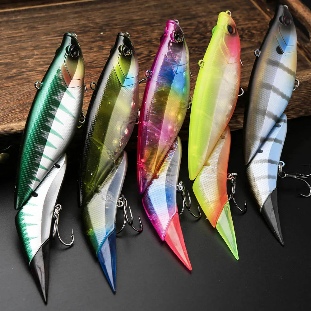

SwimBait 2 Joint Multi Jointed 190mm 55g Wobbler Floating Fishing Lure Big Bait For Fishing Tackle Fishing Lures For predator
