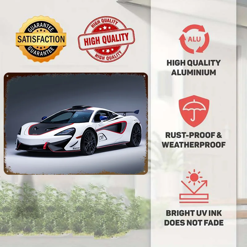 Sports 620R Race Car Metal Poster Customized Wall Art Retro Vintage Metal Signs for Man Cave Room Accessories Decoration Home