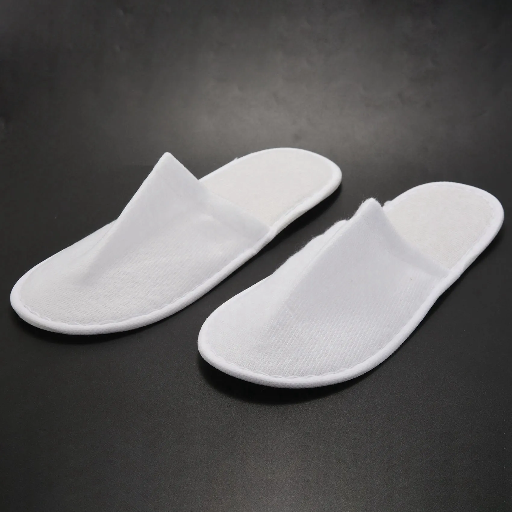 

ABWE-Disposable Slippers,24 Pairs Closed Toe Disposable Slippers Fit Size For Men And Women (White)