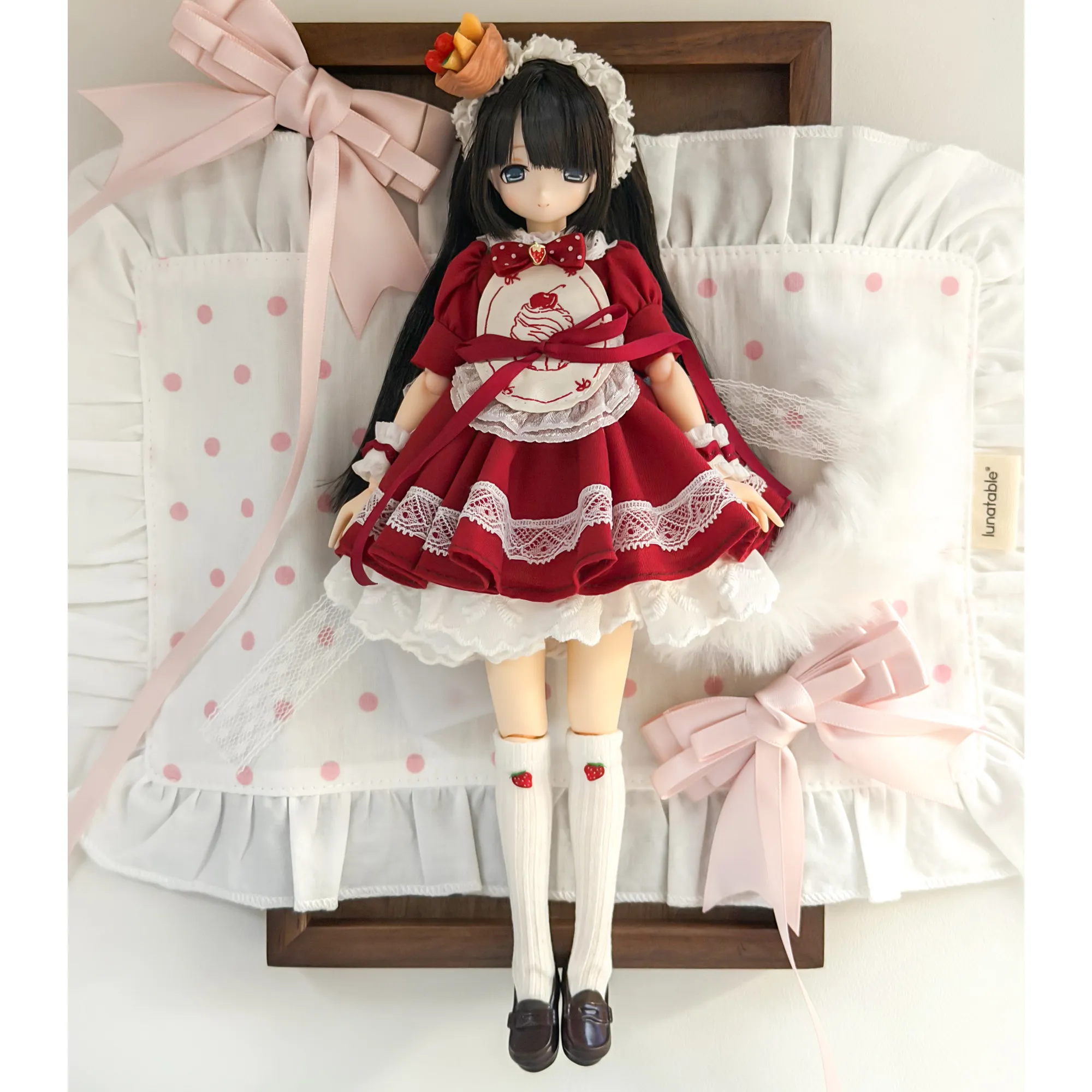 Original Sweet Design Maid Dress Doll Clothes Fit For Azone 1/6 OB22 OB24 Dolls Outfit Replacement Accessories Doll Not Included