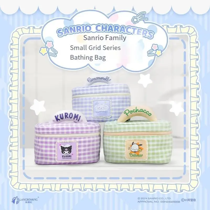 

Аутентичная косметичка Sanrio, дорожная сумка, женская портативная туалетная сумка для деловой поездки, кавайная косметичка, сумки для хранения туалетных принадлежностей