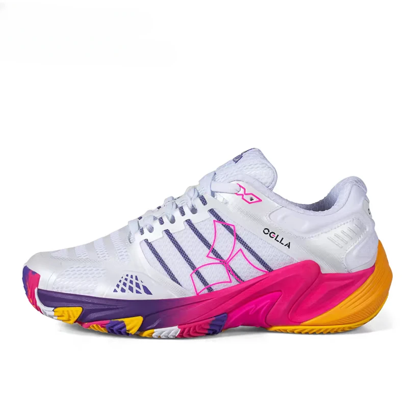 Ladies Comfortable Tennis Shoe Lightweight Breathable Sneakers Non-slip Table Tennis Shoes Wear-resistant Badminton Shoes