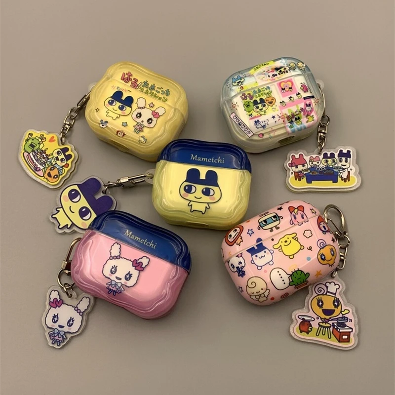 

Kawaii Mametchi Mimichi Kuchipatchi Чехол для наушников для Airpods 4 Airpods 3, персонализированный забавный комплект Airpods 1/2 для пар с защитой от падения