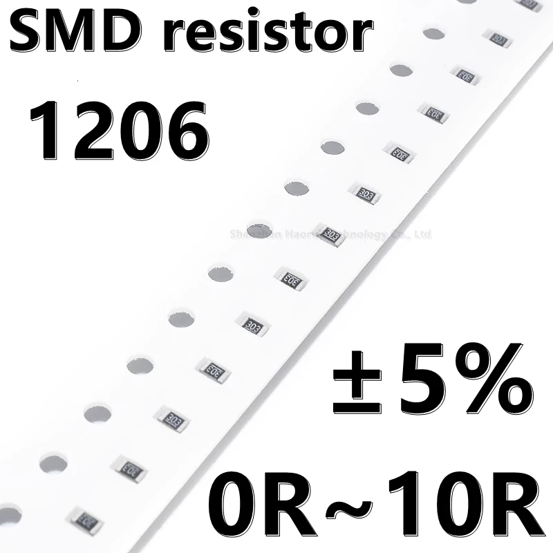 التقطير SMD المقاوم ، 0R 1R 1.2R 1.3R 1.5R 1.6R 1.8R 2R 2R2 2R4 2R7 3R 3R3 3R6 3R9 4.3r9 4.3R 4.7R 5R1 5R6 6R2 6R8 7R5 8R2 10R