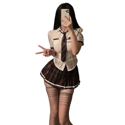 Hot Sexy Student Uniform Cosplay for Erotic Naughty Nurse Outfit Sleepwear Babydoll Exotic Lingerie Sex Open Cosplay Costume