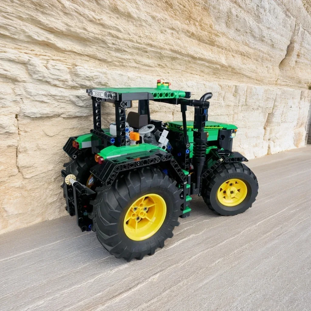 

1008 шт. John Deere 6130R трактор MOC сельскохозяйственная техника образование здание блоки «сделай сам» игрушки на день рождения подарок