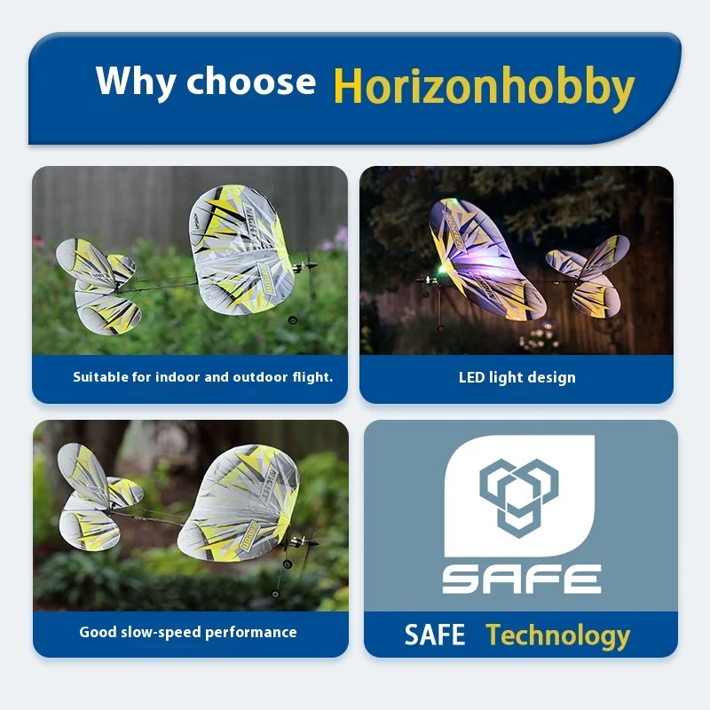 

Horizon Hobby Umx Night Vapor Rc Airplane - Indoor Model Butterfly Aircraft Remote Control Toy For Adults