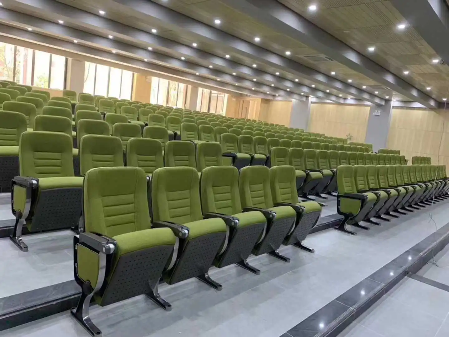 Theater Auditorium Row Chair Theatre Cinema Chair Audience Auditorium Seating Auditorium Folding Church Chairs view 6