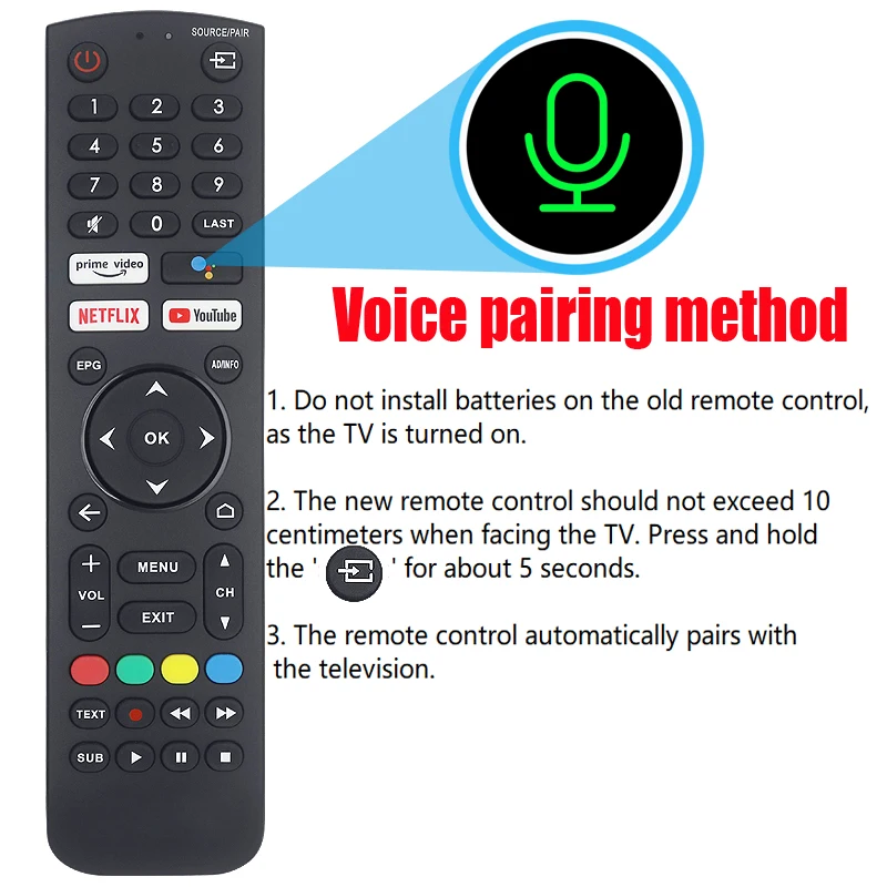 Original remote control 398gm08beipn0004pm for IMPEX Google 4K Android Smart TV Grande 65 Smart AU00BL