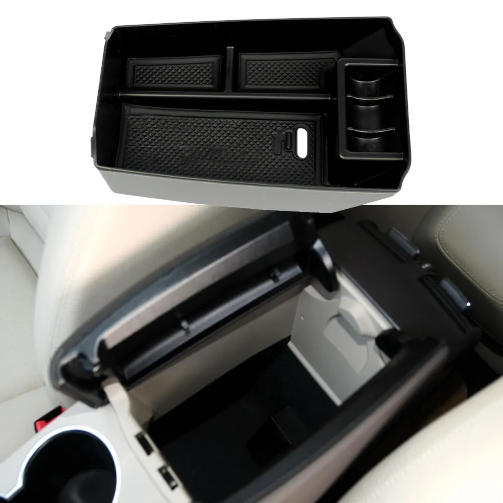 Car Organizer Box for Mercedes Benz GLK Class X204 350 250 AMG 2010~2015 Sundries Central Armrest Storage Tray Auto Accessories