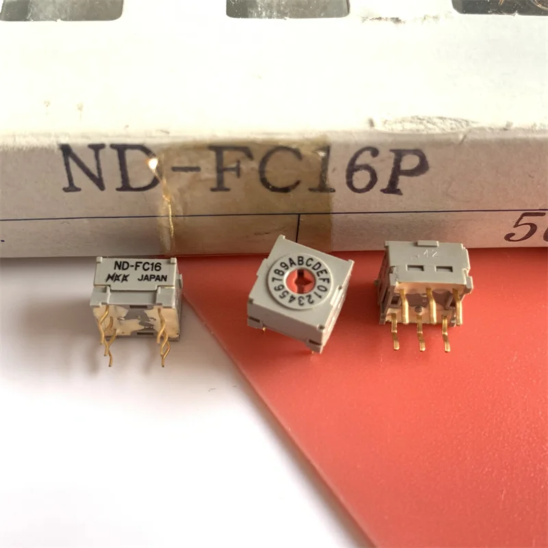 ND-FC16P importou interruptor DIP de codificação rotativa 0-F arquivo 16 bits, genuíno
