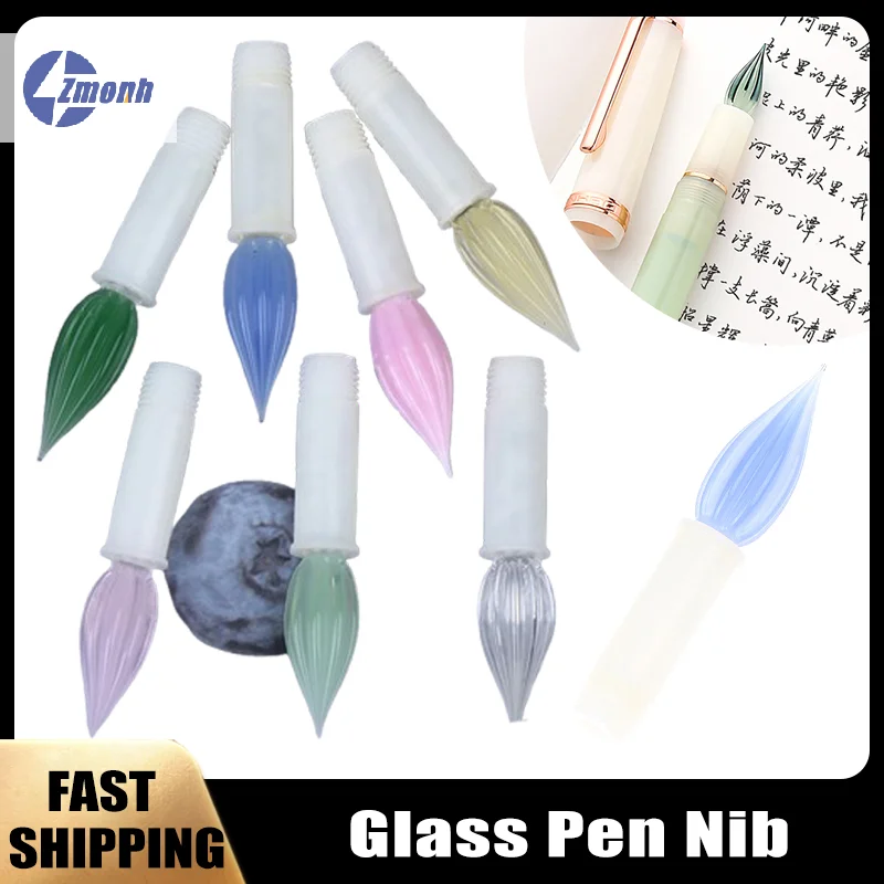 

New！Glass Pen Nib Fit For Jinhao 82 Fountain Pens Dip The Pen Tip In Water Stationery Office School Writing Supplies Gift Pen