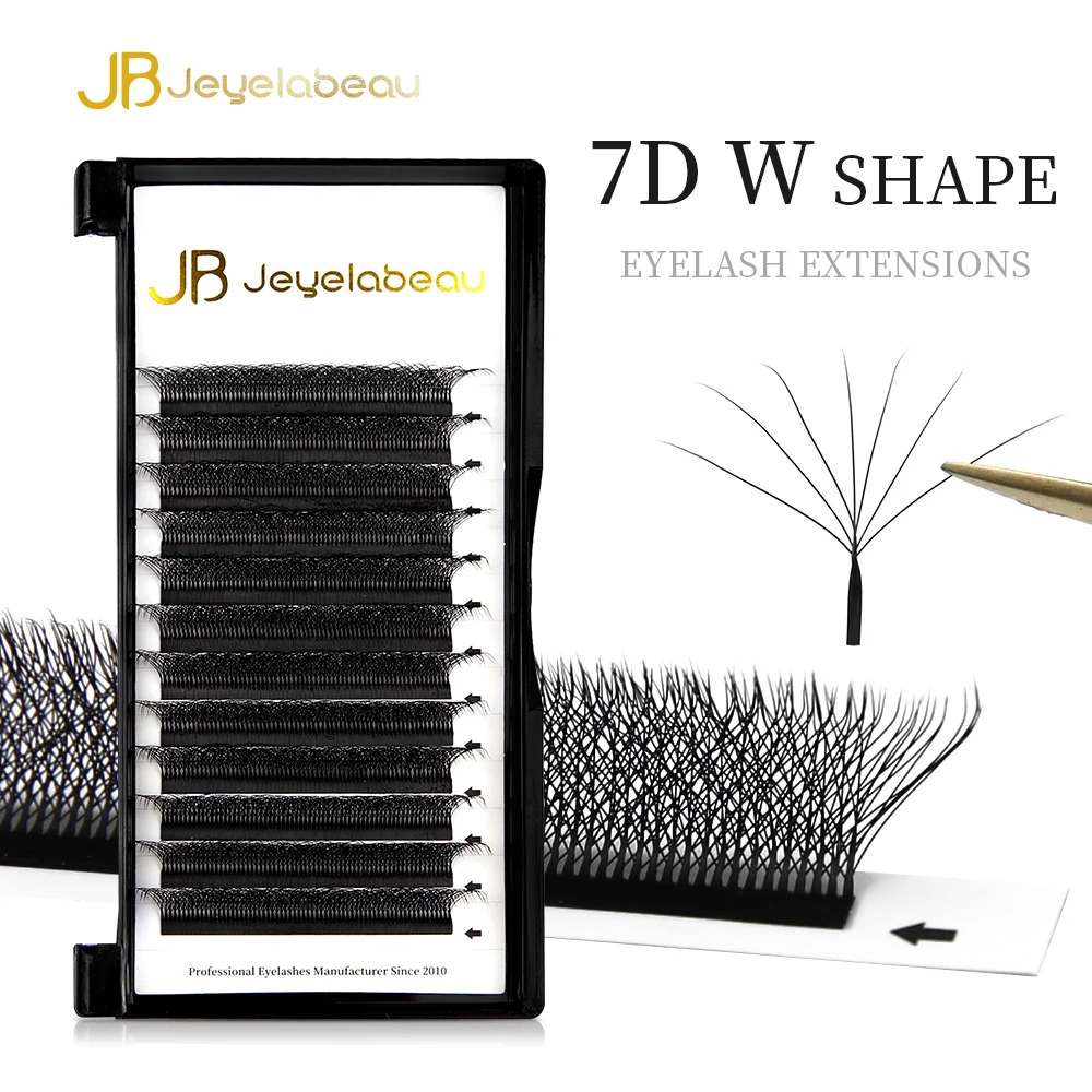 7DW Eyelash Extensions Automatic Flowering 7D Shape Bloom 0.07 Premade Fans Individual Lashes Full Dense for Women