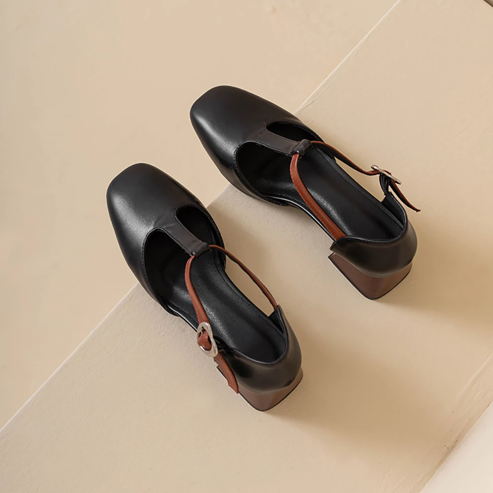 2026 Summer Fashion Women Sandals 5cm Med Chunky Heels Office Lady Daily Shoes Oversize Large Plus Size 11 45 47 view 3