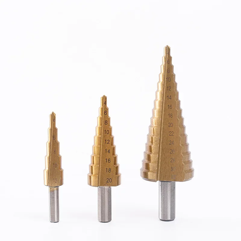 

Метрические ступенчатые сверла в комплекте, 3 шт., 3-12 мм, 4-12 мм, 4-20 мм, шестигранный хвостовик, прямая канавка с чехлом