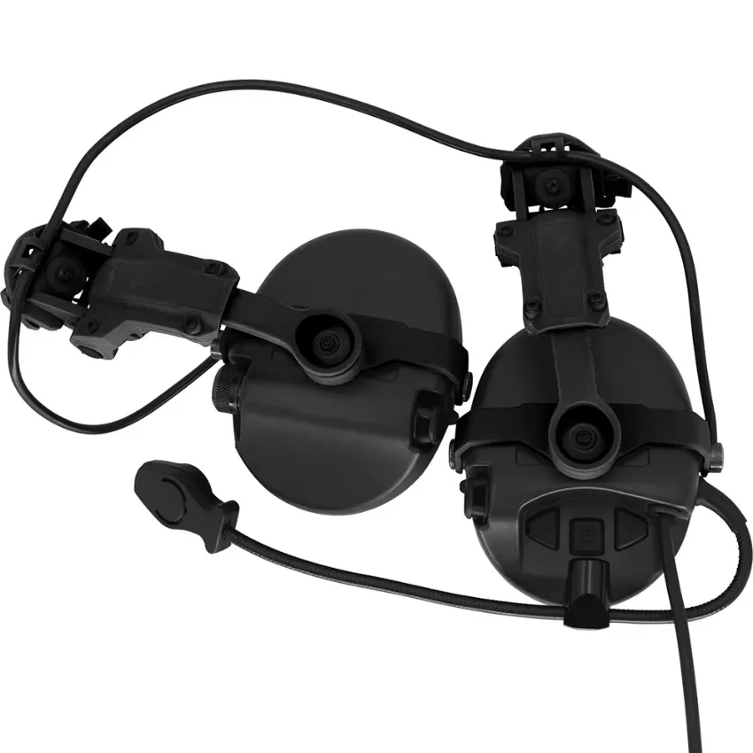 TS TAC-SKY Taktische Headset MLOK Schienenadapter Halterung Sordin Headset Silikon Ohrenschützer Version für Outdoor Jagd Airsoft Sport