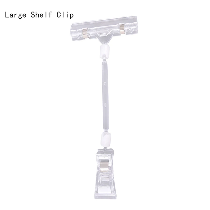 Plastic Shelf Clamp Price Label Tag Advertising Clips Holders Sign Display