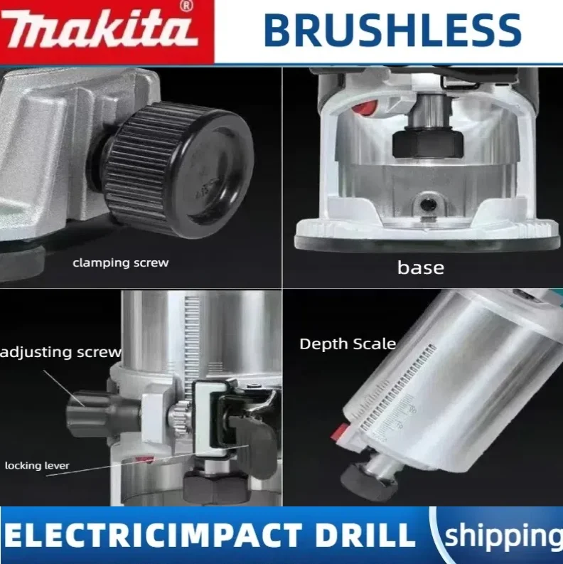 Originele Makita DRT50 draadloze trimmer oplaadbare trimmachine borstelloze steekgereedschap frezen houtwerk graveermachine