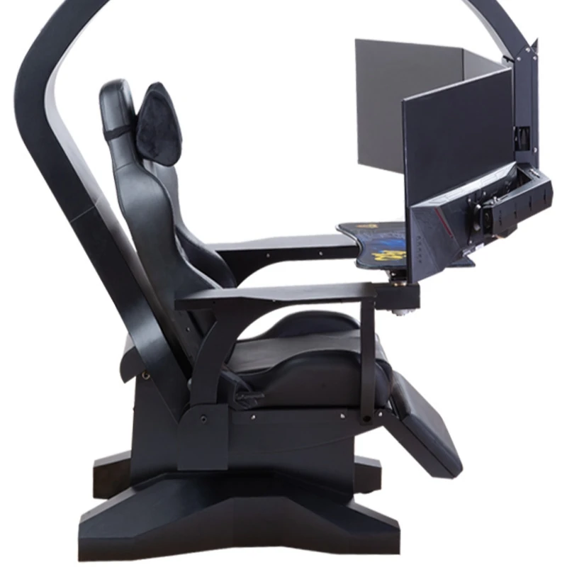 Fengrui Commander's Computer Cockpit Integrated Ergonomic Esports Table and Chair Multi functional Sitting Game Space Module