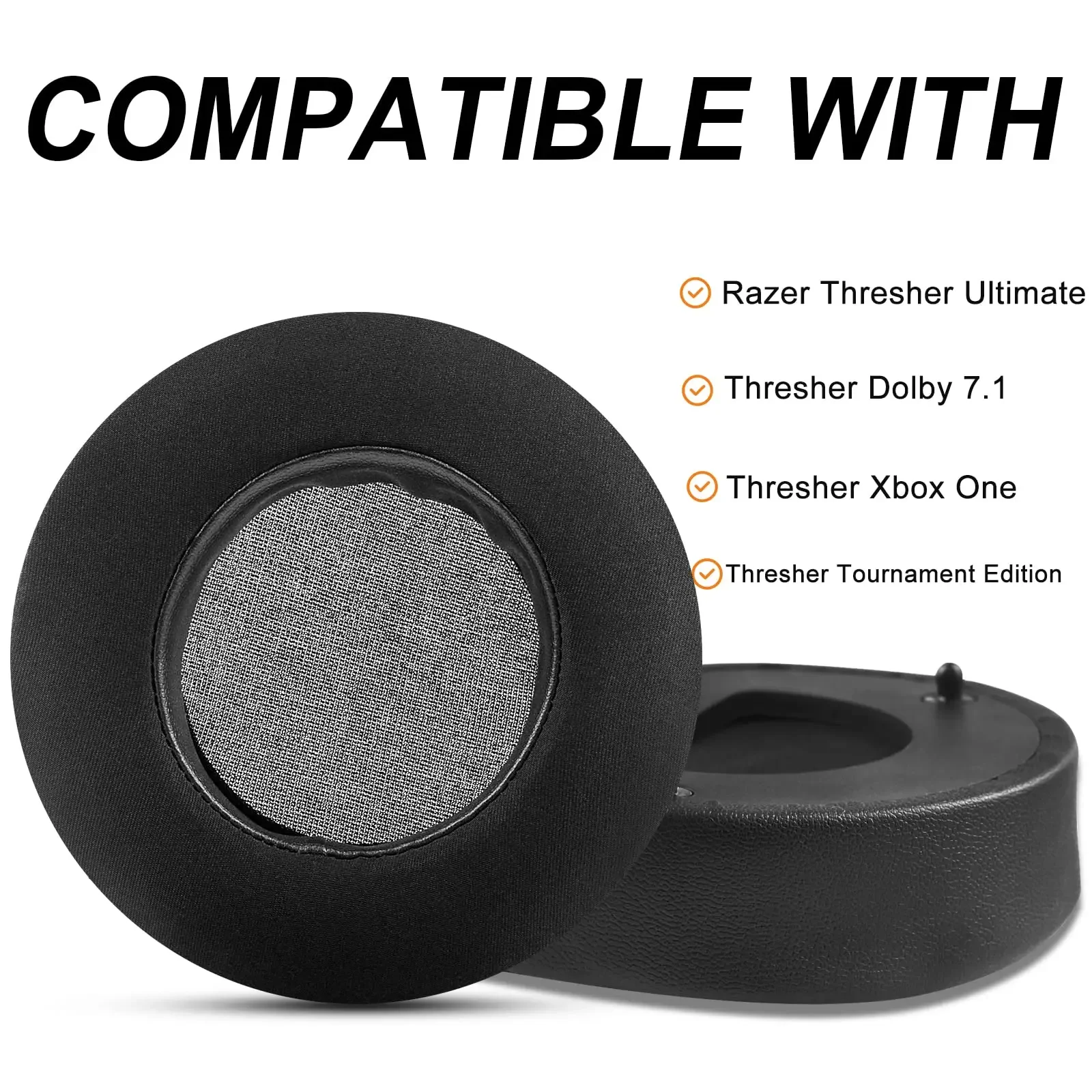 

Replacement Cooling-Gel Ear Cushion Earpads Suitable for Razer Thresher Ultimate/Dolby 7.1/Tournament Edition Gaming Headset