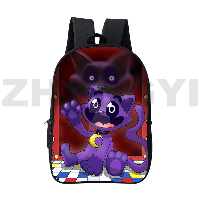 

3D Anime Smiling Critters Backpack Women Men Laptop Urban Rucksack School Travel Handbag 16 Inch Waterproof Bookbag Shoulder Bag