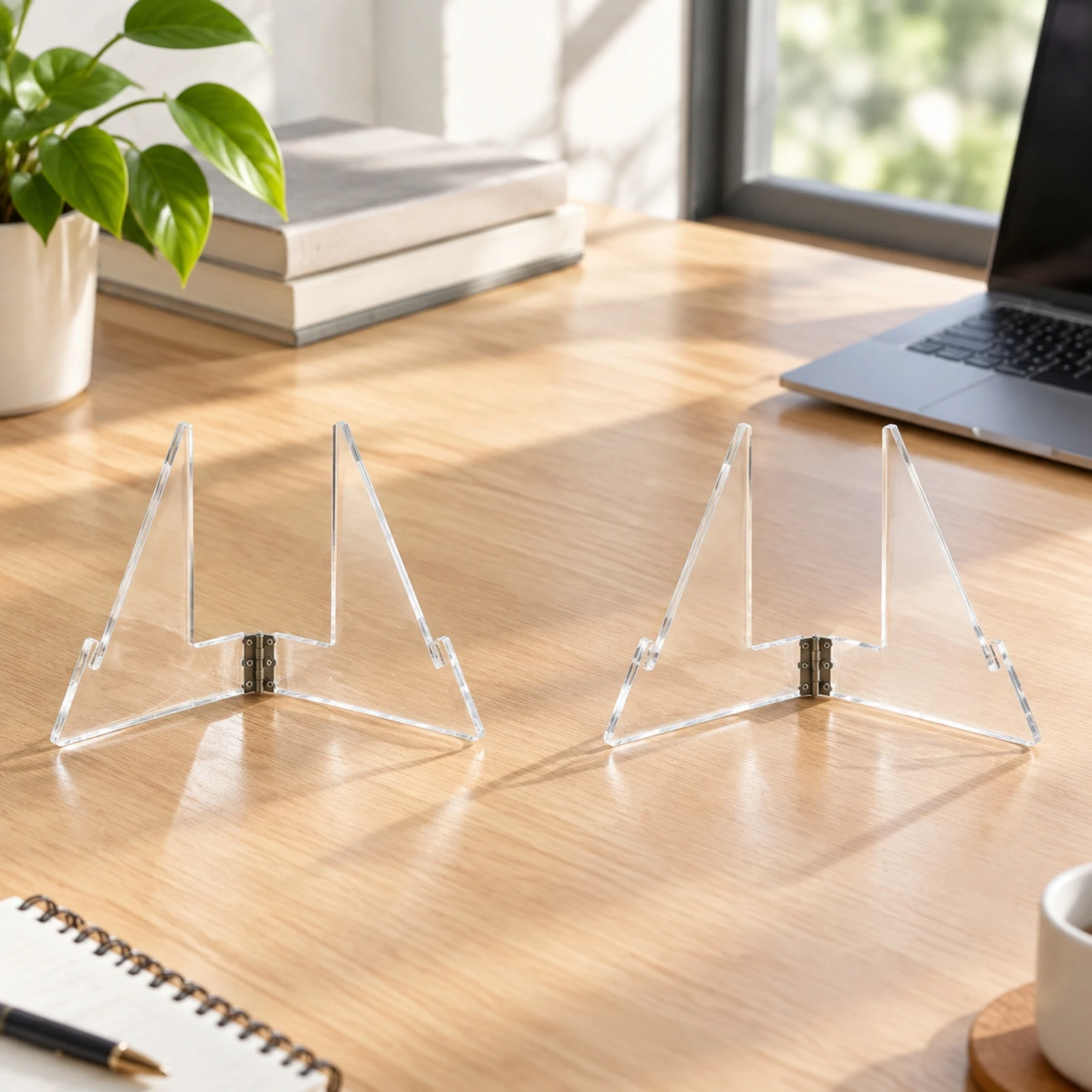 2 Pieces Acrylic Championship Belt Display Stand Clear Champion Belt Display Holder Stable Sturdy for Karate Practitioners