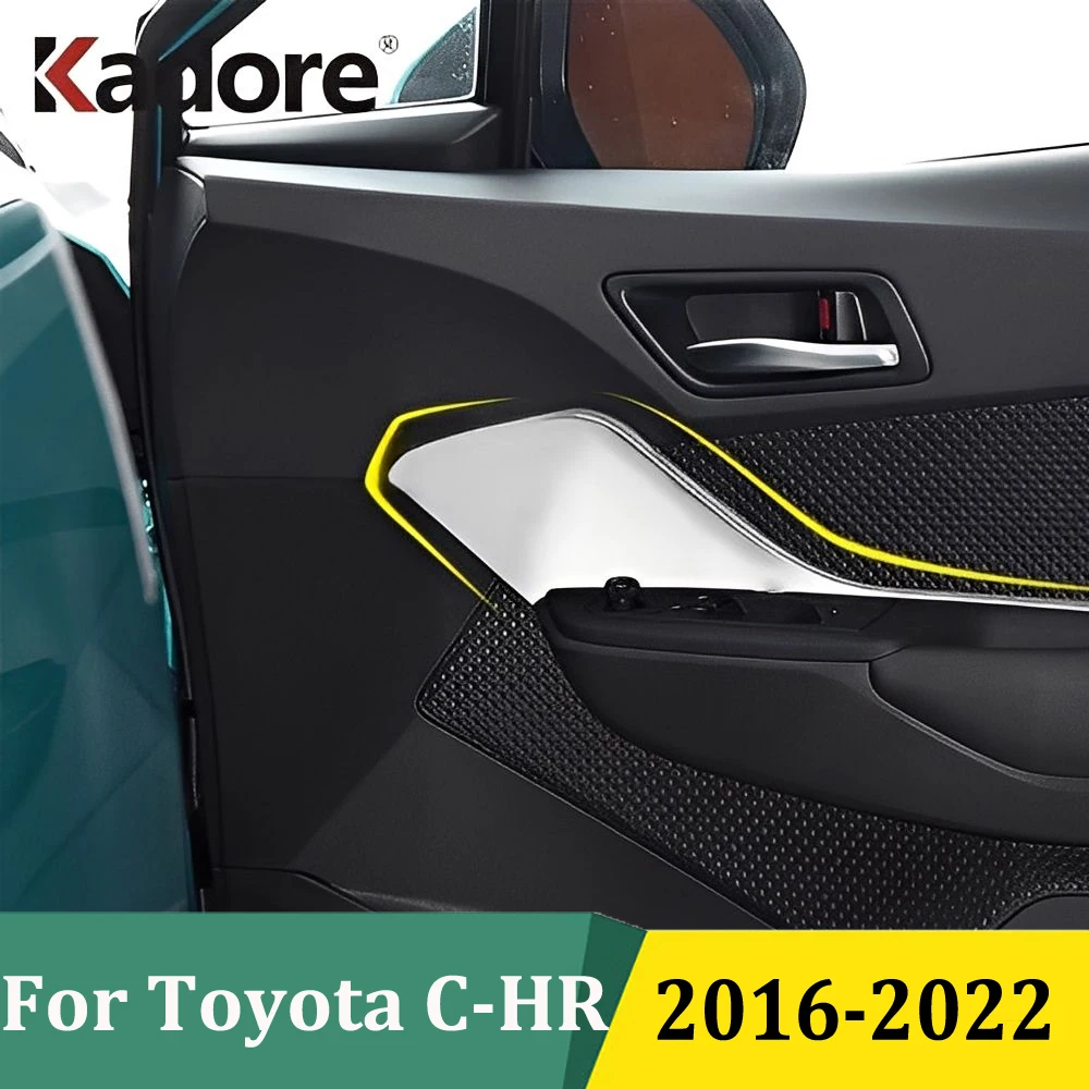 

For Toyota C-HR CHR 2016-2020 2021 2022 Door Armrest Decoration Protection Cover Trim Strip Stickers Interior Car Accessories