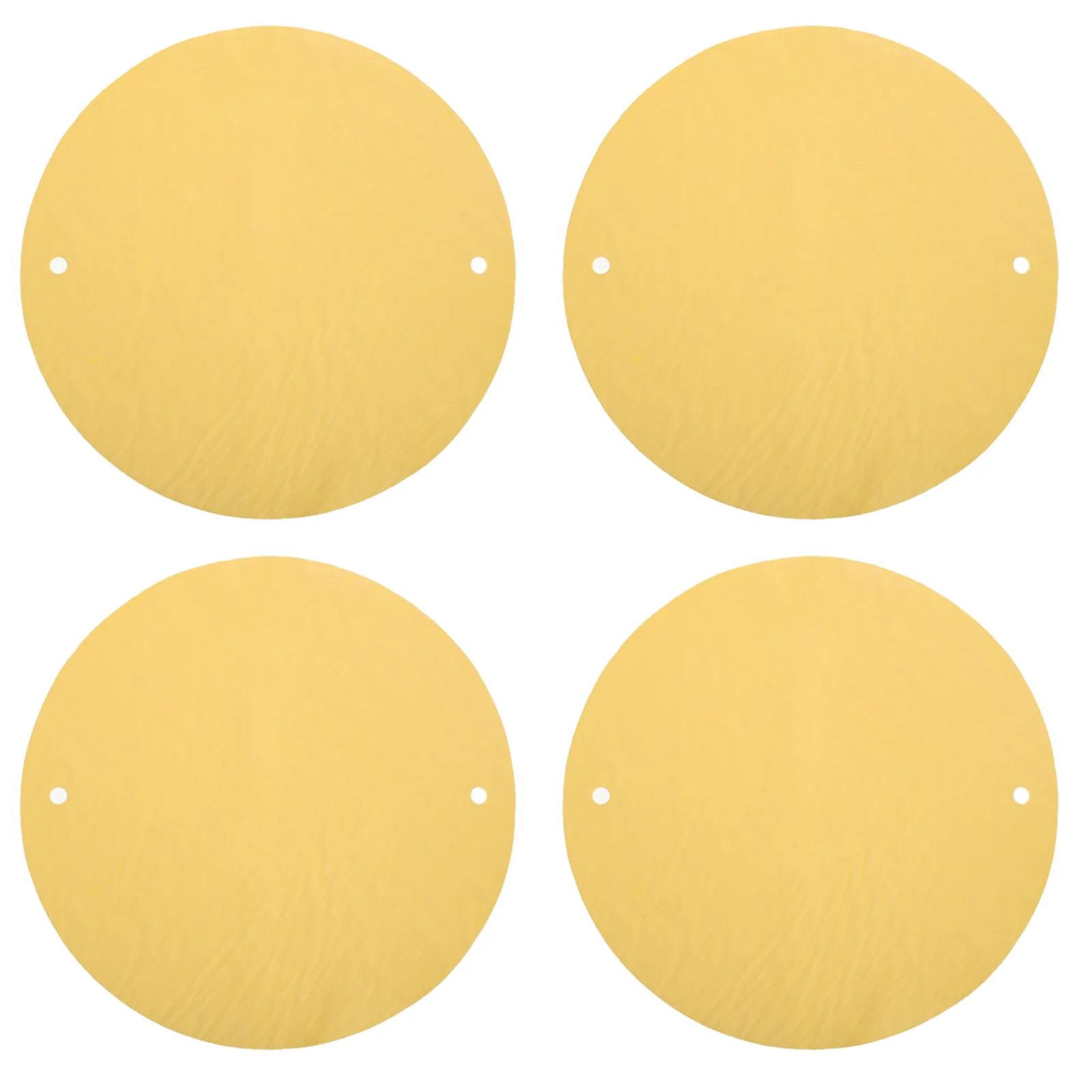 

4Pcs Pottery Absorbent Pad Round Clay Throwing Cloth Double Hole Pva Trimming Pad for Ceramics Clay Drying Slab Pottery Mat