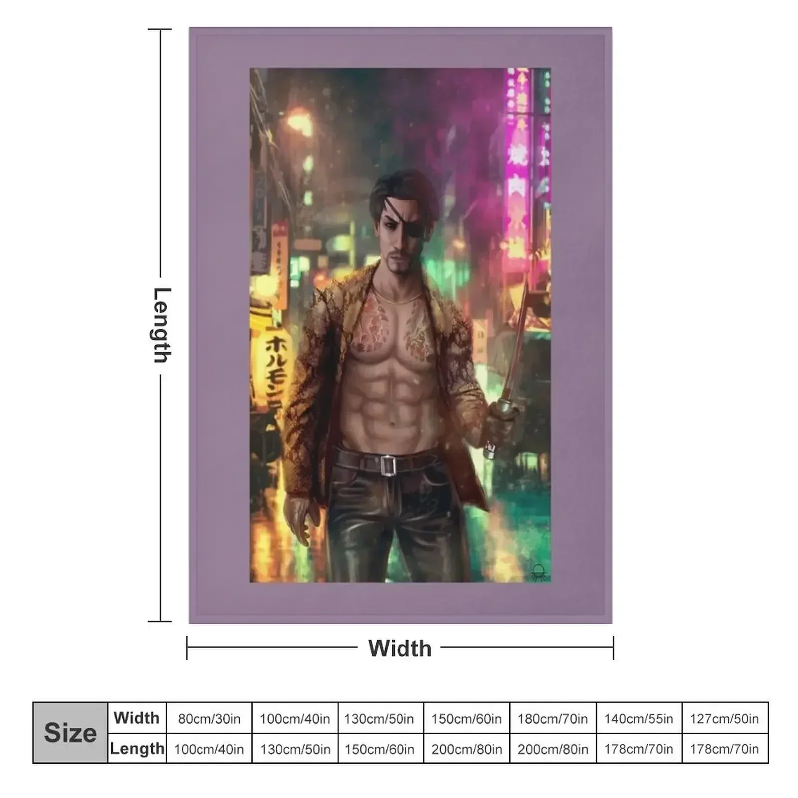 Majima Goro Throw Blanket Loose Hairy Beautifuls for babies Sleeping Bag halloween Blankets