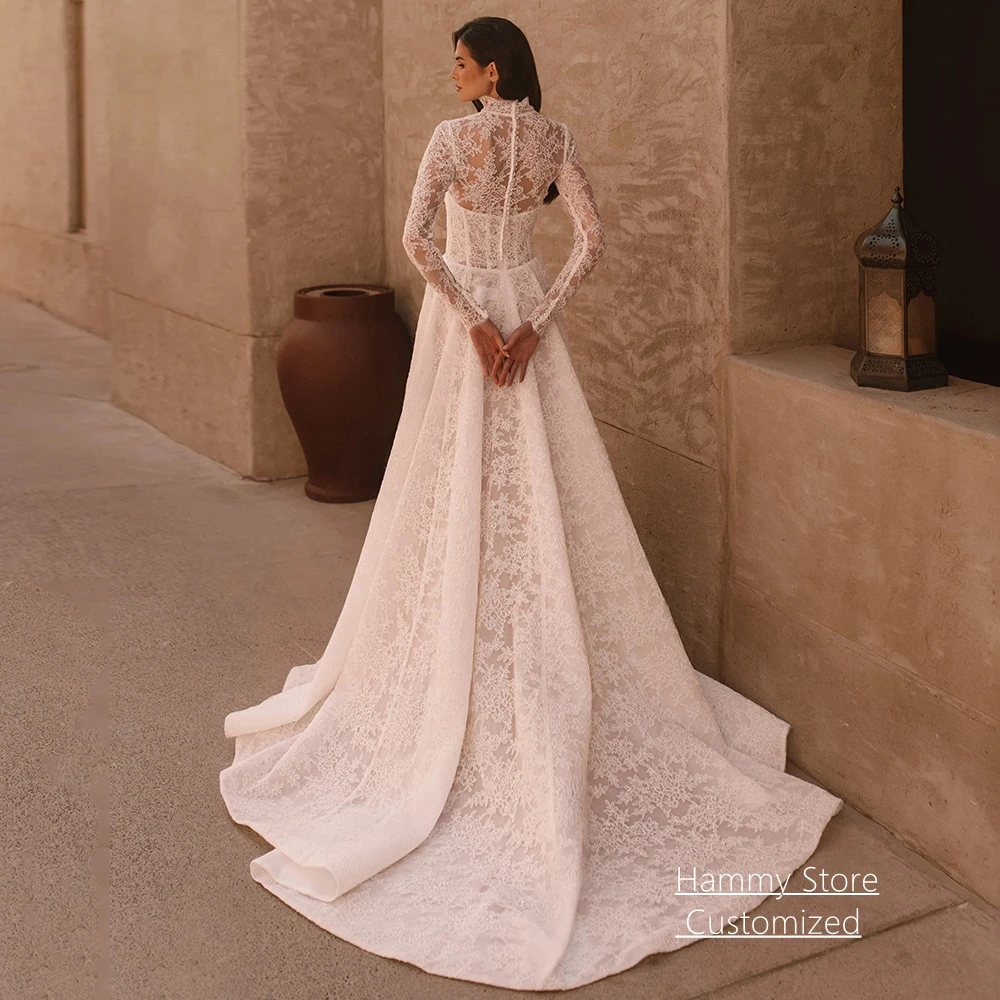 Exquisite Wedding Dress Customized Strapless See Through A Line Sweep Train Bridal Gown with Long Sleeves Bolero Jacket