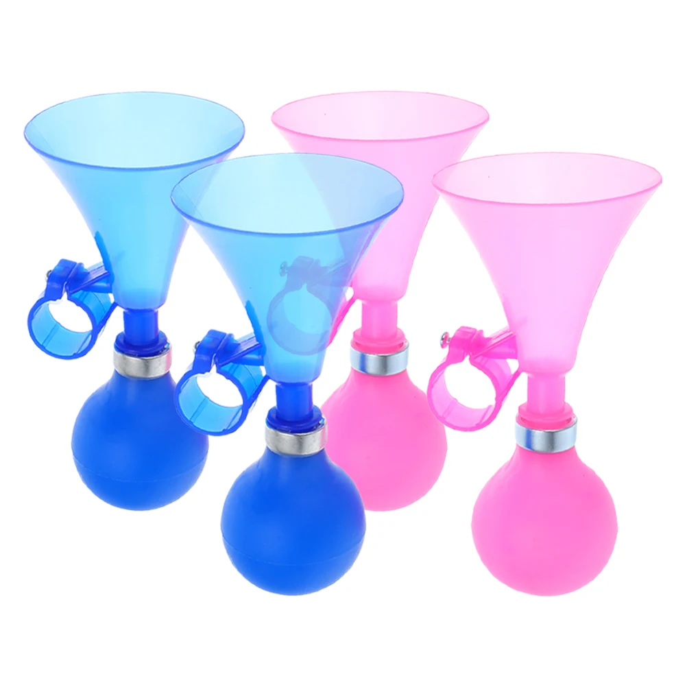 

4 Pcs Bike Horn Kids Bicycle Air Bell for Toddler Tricycle Girls Plastic Accessories
