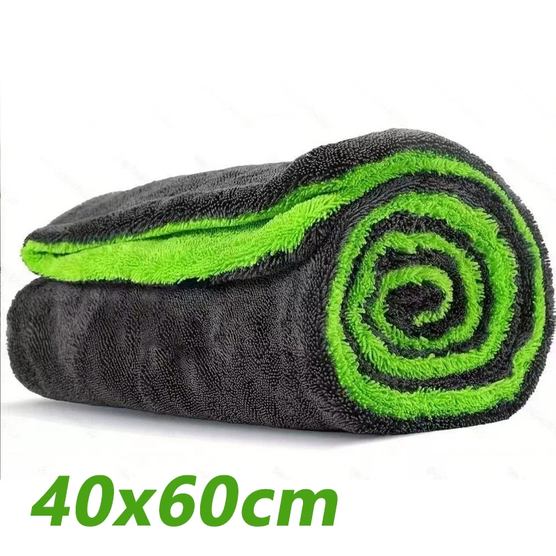 1400GSM Zware autodrooghanddoek 60x120cm Extra grote dubbelzijdige schoonmaakdoek Superabsorberende ultrazachte krasvrije handdoek
