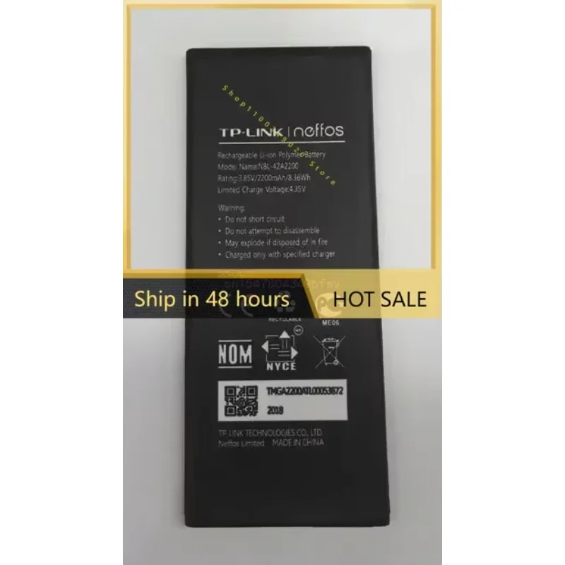 New New 2200mAh NBL-42A2200 Replacement Battery For Neffos C5 TP701A B C E Rechargeable Li-polymer Bateries