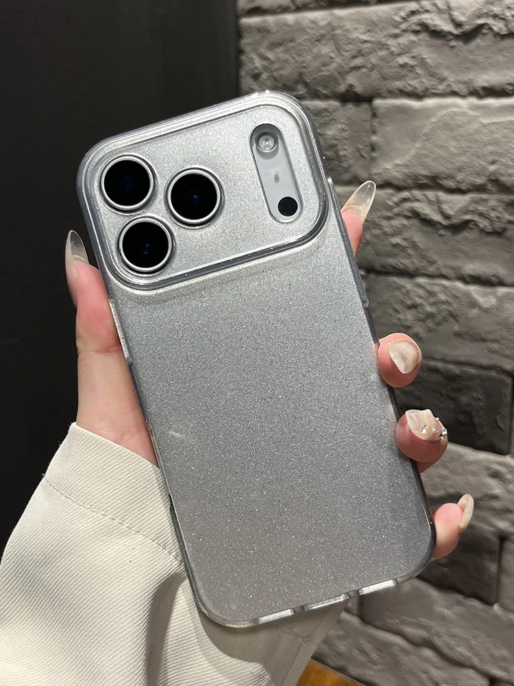 

Luxury Silver Glitter Stars TPU Case For iPhone 17 16 15 14 Plus 13 12 11 Pro Max XS XR X 7 8 Soft Silicone Phone Back Cover