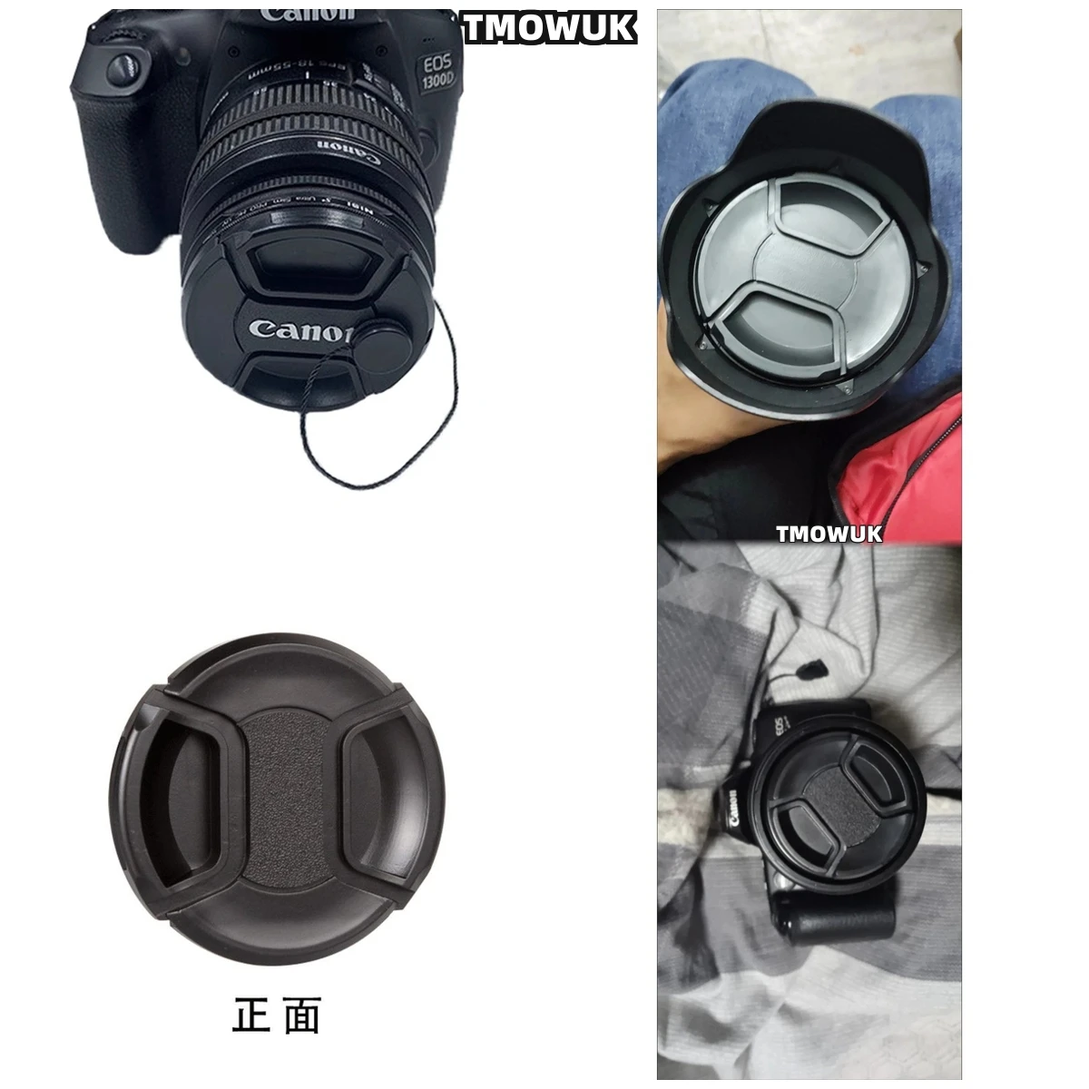 

For Nikon D7100 D7200 D7500 Df Z5 Z6 Z7 Z9 Z50 Z30 Camera Lens Cap Protective Cover Center Pinch Snap-on 49mm 52 55 58 62 67 72