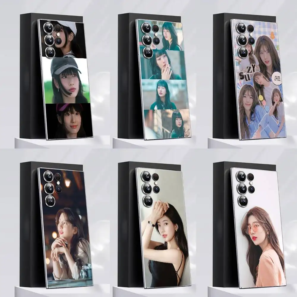 

B-Bae Suzy Phone Case For Samsung S30,25,24,23,21,22,20,10,5G,FE,lite,PIus,Ultra Transparent Cover