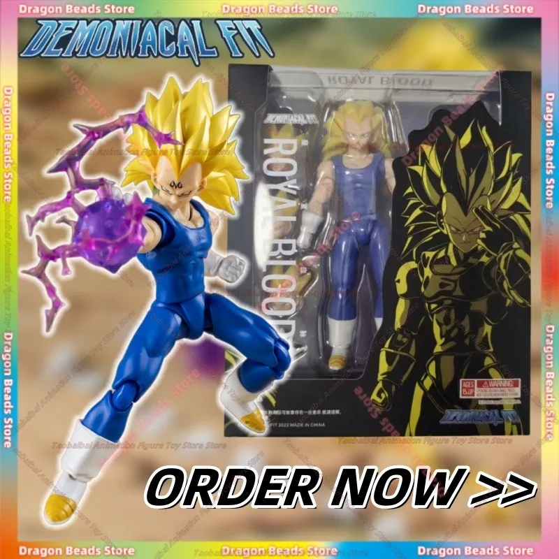 

【24-hour Shipping】Demoniacal Fit Dragon Ball SHF [Royal Bloodline] Super 3 Vegeta 1/12 Action Figures Gifts Figures Collection