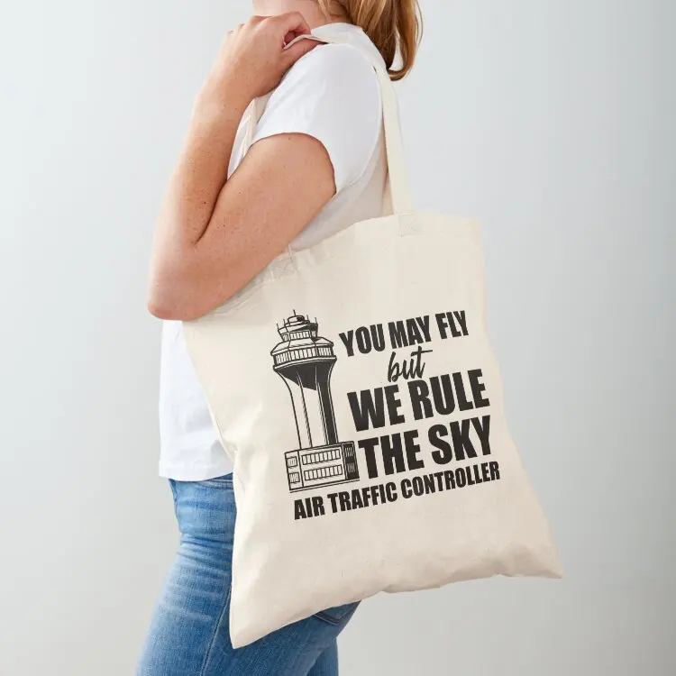 Funny Air Traffic Controller - Aviation Lover - Airplanes Enthusiast - We Rule The Sky Tote Bag handbag