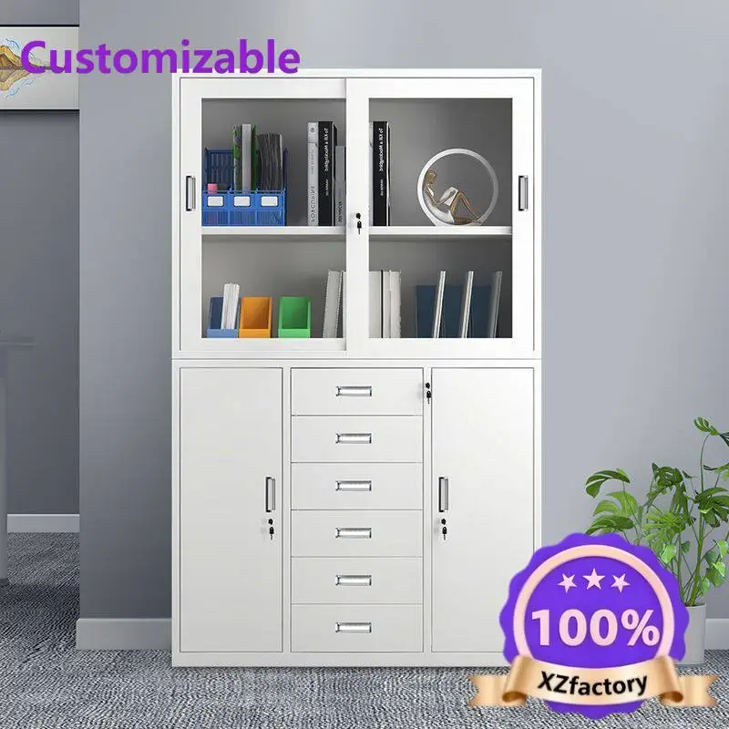 

Factory Direct 2026 Top RatedWide, medium, six-bucket file cabinet, iron cabinet, office bookcase, filing , certificate