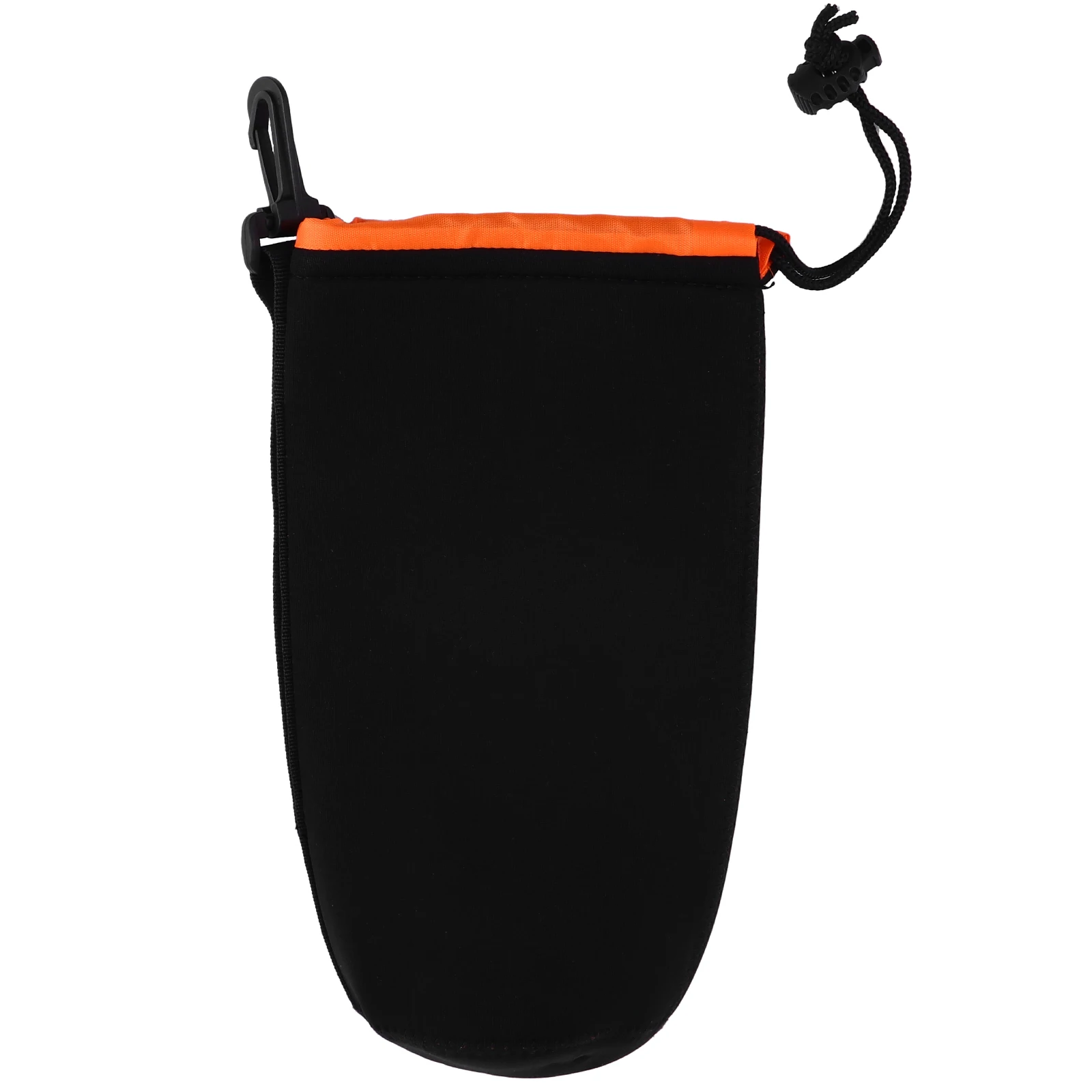 Shockproof Neoprene Lens Pouch Bag 22cm Height 10cm Diameter Water Resistant Drawstring Design Camera Lens Accessories